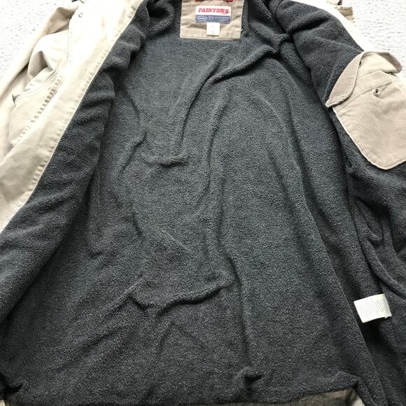 Vintage Old Navy Painters Corduroy Fleece Lined Jacket Mens Medium Tan Barn Coat - Picture 8 of 11